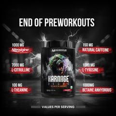 Big Muscle Nutrition Karnage Black Pre-workout - 30 Servings