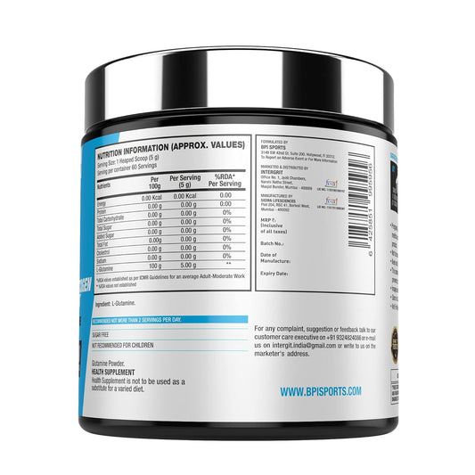 BPI Sports Best Glutamine Powder - 60 Servings
