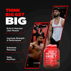 Big Muscles Nutrition Nitric Whey Protein -2.2 Lbs