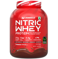 Big Muscles Nutrition Nitric Whey Protein -4.4 Lbs