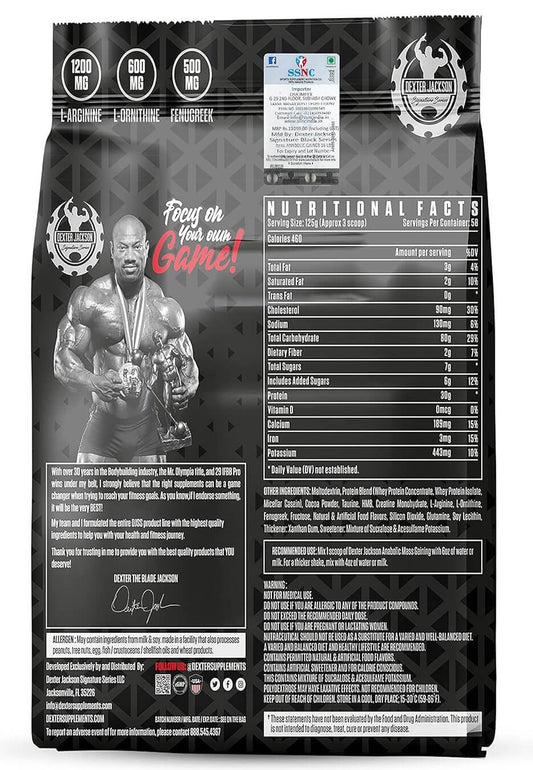 Dexter Jackson Black Series Anabolic Mass Gainer - 16 Lbs