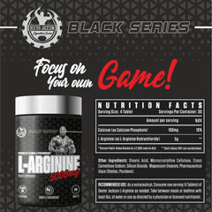 Dexter Jackson Black Series L-Arginine 5000 - 120 Tablets