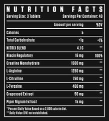 Dexter Jackson Black Series Nitric Oxide Booster -120 Tablets