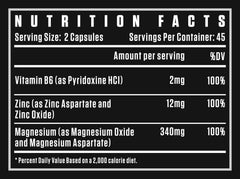 Dexter Jackson Black Series (ZMA ) Zinc Magnesium Supreme - Veg Capsules