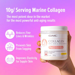 GNC Marine Collagen with Hyaluronic Acid, Biotin & Antioxidants for Women & Men