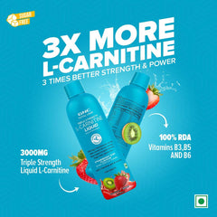 GNC Total Lean Triple Strength L-Carnitine Liquid 3000 mg - 30 Servings