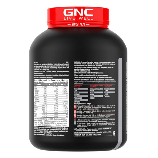 GNC AMP Gold Series Whey Protein Advanced - 4 Lbs