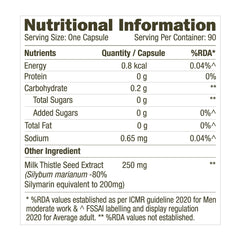 GNC Herbal Plus Milk Thistle -90 Capsules , Protects Liver Health