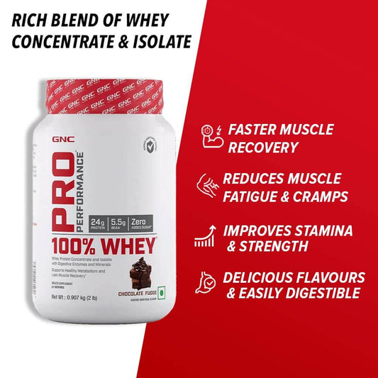GNC Pro Performance 100% Whey Protein Powder - 2 Lbs