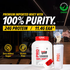 GNC Pro Performance 100% Whey Protein - 4 Lbs (1.81Kg)