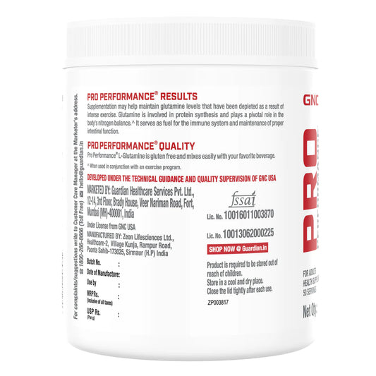 GNC Pro Performance L-Glutamine 5000 mg -  50 Servings