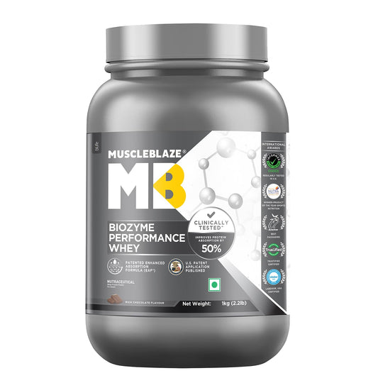 MuscleBlaze Biozyme Performance Whey - 2.2 Lbs