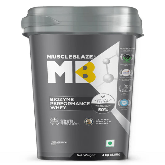MuscleBlaze Biozyme Performance Whey - 8.8 Lbs