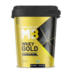 MuscleBlaze Whey Gold 100% Whey Isolate -4 Kg (8.8 Lbs )