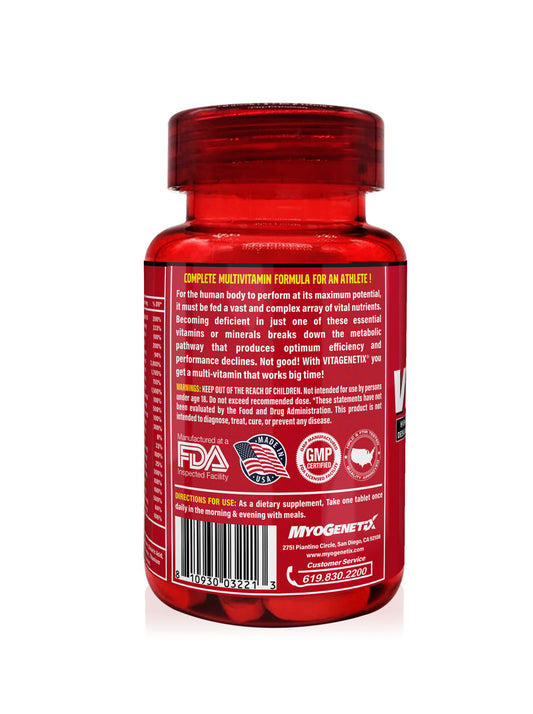 Myogenetix VITAGENETIX - 30 Time-Release Caplets, Daily Multivitamin