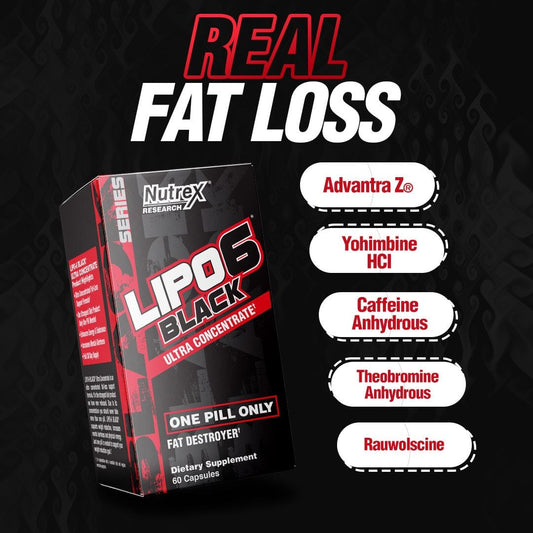 Nutrex Lipo 6 Black Ultra Concentrate- 60 Capsules