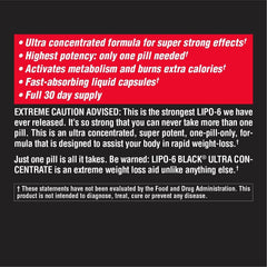 Nutrex Lipo 6 Black Ultra Concentrate- 60 Capsules