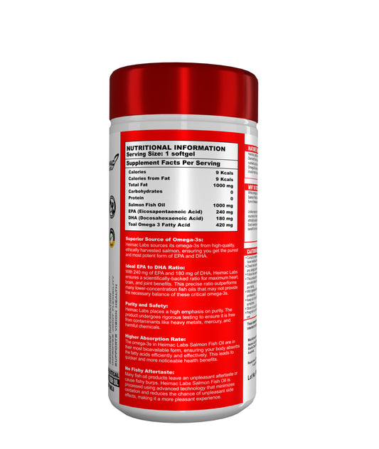 Heimac Labs Salmon 1000 Mg Omega -3 Fish oil -90 Softgel