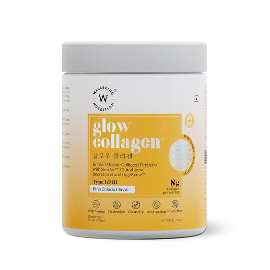 Wellbeing Nutrition Glow Collagen - 250 gm