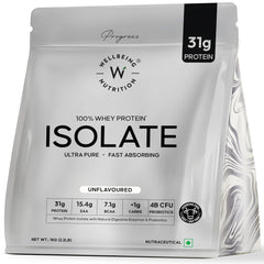 Wellbeing Nutrition Whey Protein Isolate 1kg| 31g Protein