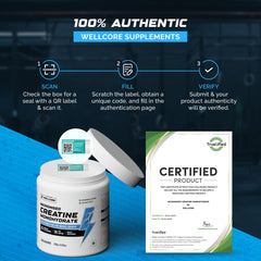 Wellcore (Wellversed) - Micronised Creatine Monohydrate - 100 Gm