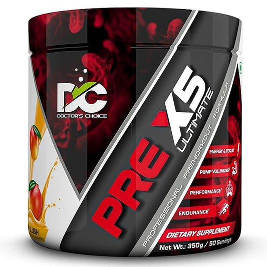 Doctor's Choice PRE-X5 Ultimate Professional Pre-Workout Formula - 50 Servings