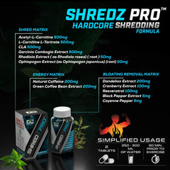 Doctor's Choice SHREDZ PRO Natural Fat Burner - 60 Tablets