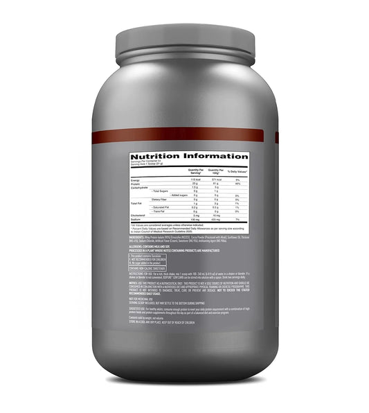 Isopure Whey Protein Isolate Powder - 2kg + Optimum Nutrition Micronised Creatine Powder - 250 gm