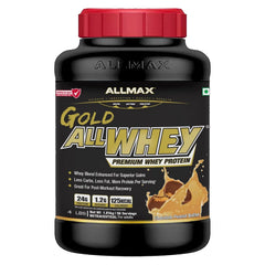 Allmax Gold Allwhey Premium Whey Protein Powder - 4 Lbs ( 56 Servings )
