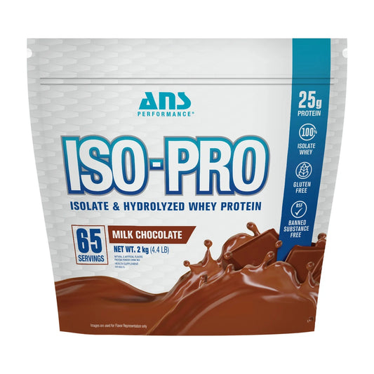 ANS ISO-PRO Isolate & Hydrolyzed Whey Protein - 4.4lbs - 2 Kg