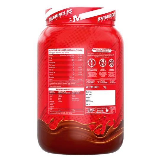 Big Muscles Nutrition Nitric Whey Protein -2.2 Lbs