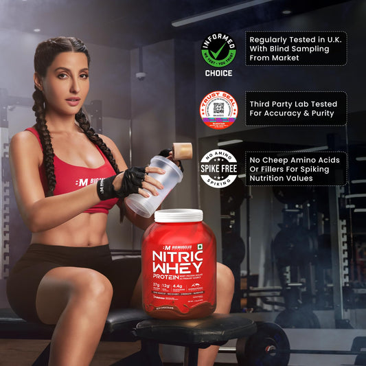 Big Muscles Nutrition Nitric Whey Protein -4.4 Lbs