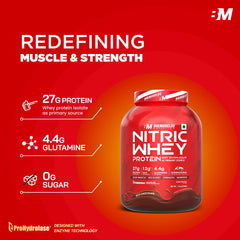 Big Muscles Nutrition Nitric Whey Protein -4.4 Lbs
