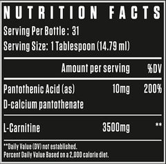 Dexter Jackson Black Series Carnitine Liquid 3500mg - 31 Servings