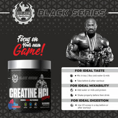 Dexter Jackson Black Series Creatine HCL 2000 mg -150 Servings