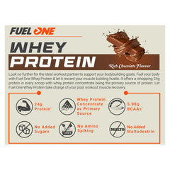 Fuel One Whey Protein Powder | 1 kg (2.2 lb) | 25 Servings