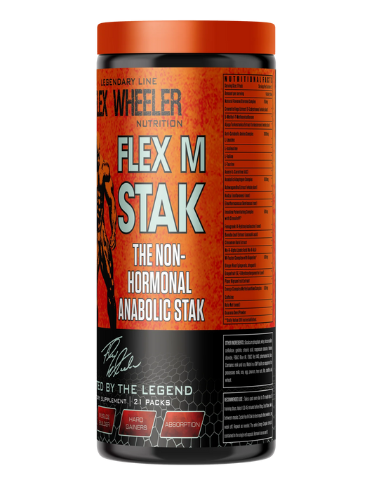 Flex Wheeler Nutrition M-Stak, the non-hormonal anabolic stack - 21 Packs