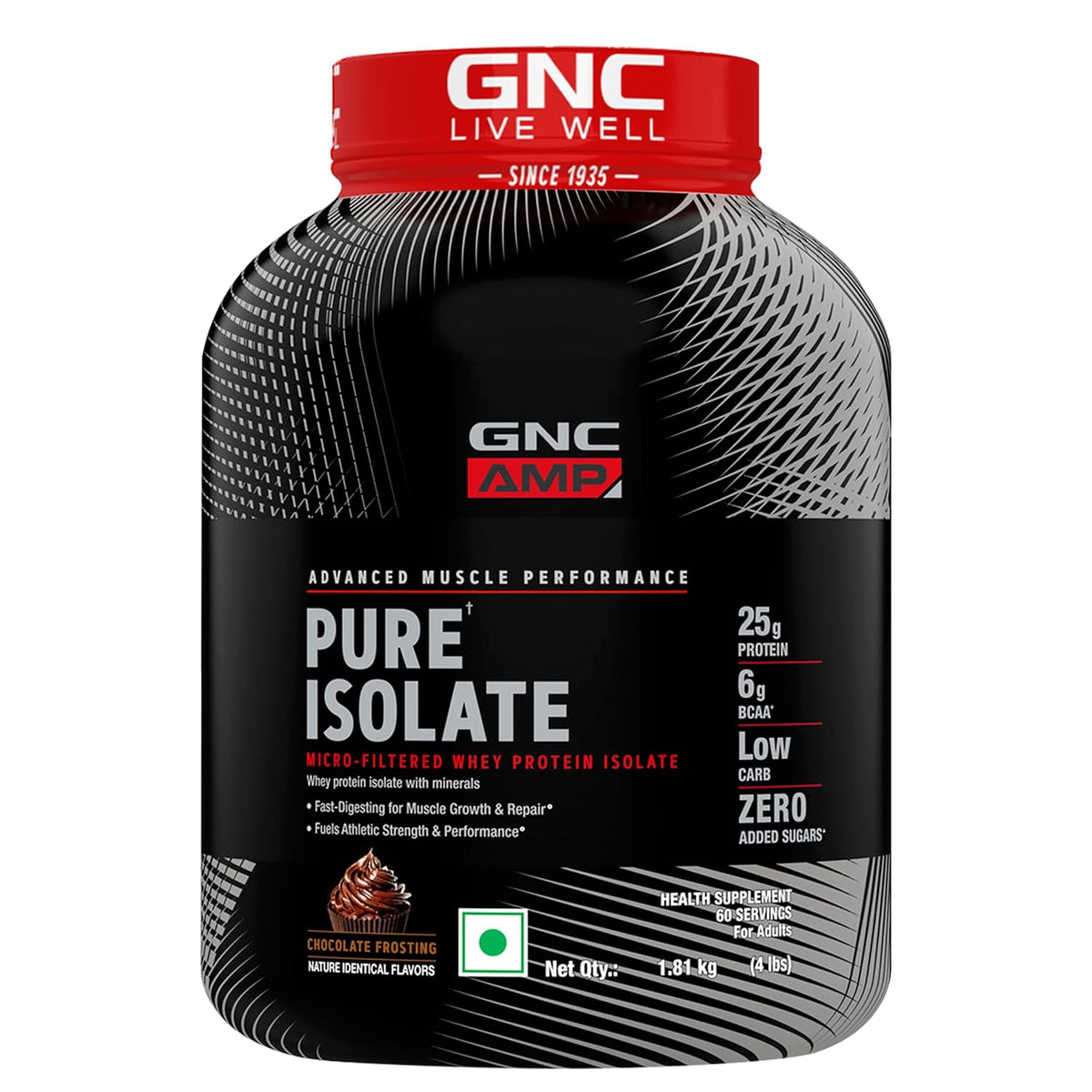 GNC AMP Pure Isolate - 4 Lbs