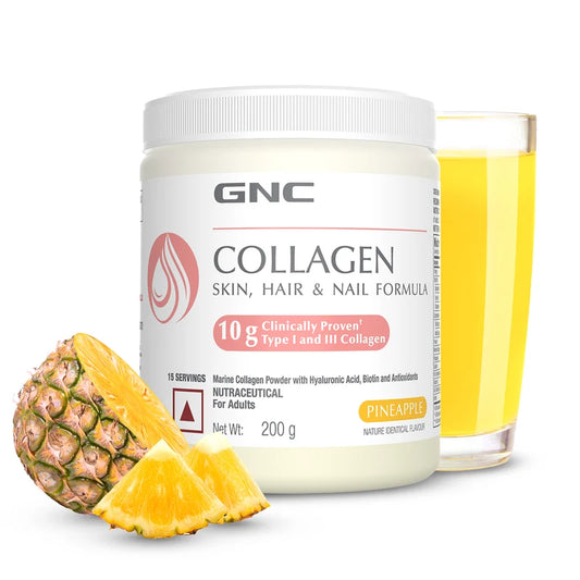 GNC Marine Collagen with Hyaluronic Acid, Biotin & Antioxidants for Women & Men