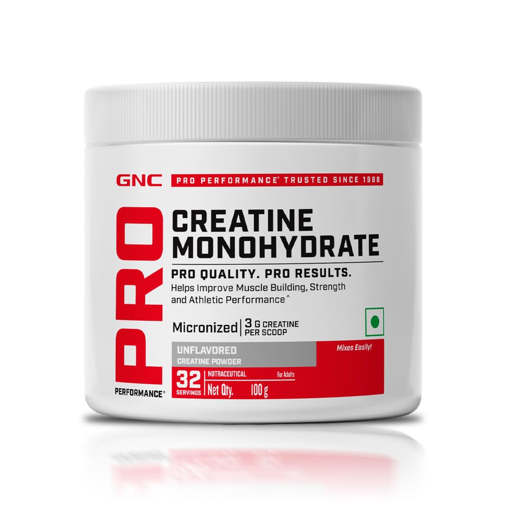 GNC Pro Performance Creatine Monohydrate 100g - 33 Servings