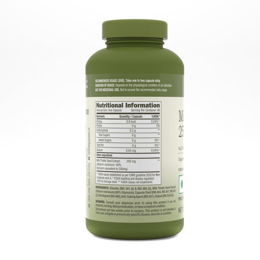 GNC Herbal Plus Milk Thistle -90 Capsules , Protects Liver Health