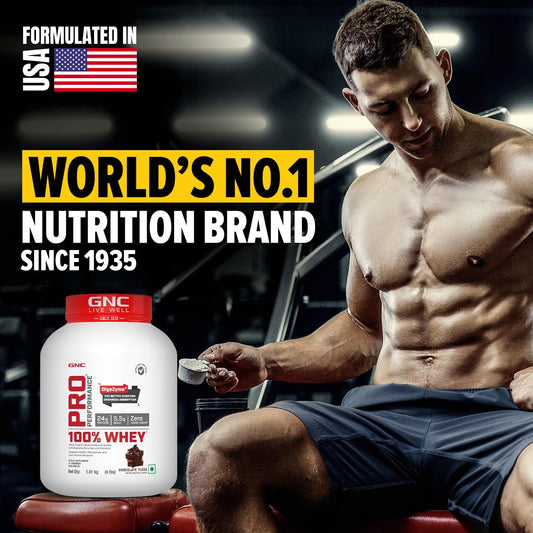 GNC Pro Performance 100% Whey Protein - 4 Lbs (1.81Kg)