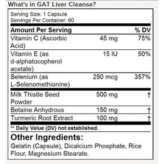GAT Liver Cleanse - 60 Capsules