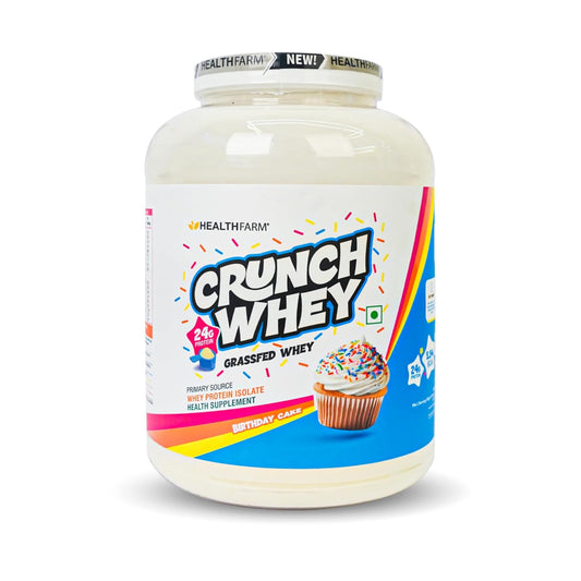 Healthfarm Crunch Whey Grassfed Whey Protein - 4.4 Lbs