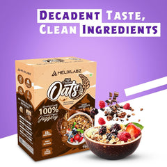 HelixLabz High Protein Oats 750 Gm - Dark Chocolate