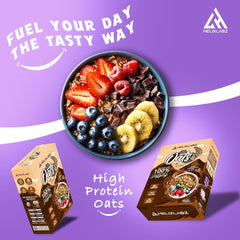 HelixLabz High Protein Oats 750 Gm - Dark Chocolate