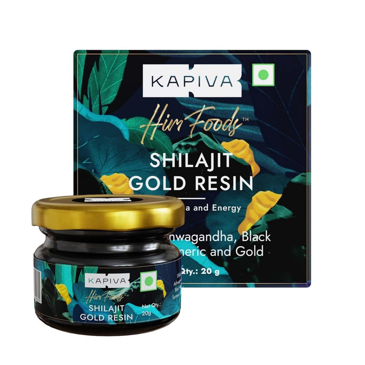 Kapiva Him Foods Shilajit Gold Resin - 20 g (Helps in Boosting Stamina )