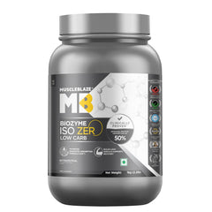 MuscleBlaze Biozyme Iso-Zero Low Carb Whey Protein Isolate - 1 Kg