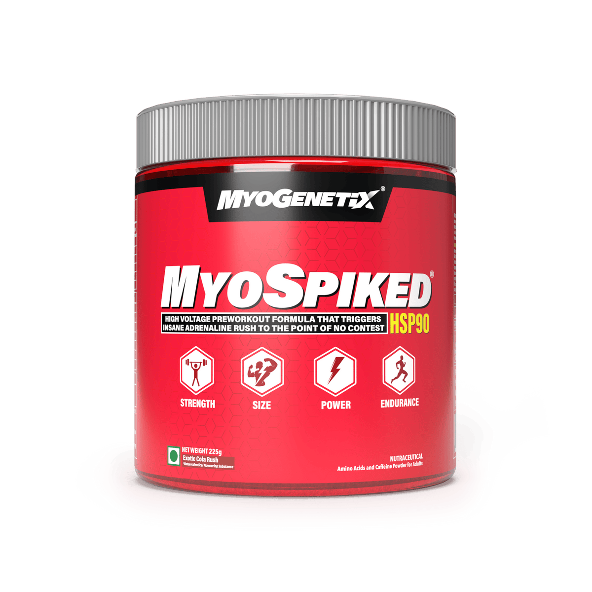Myogenetix Myospiked, High Voltage Pre workout - 45 servings