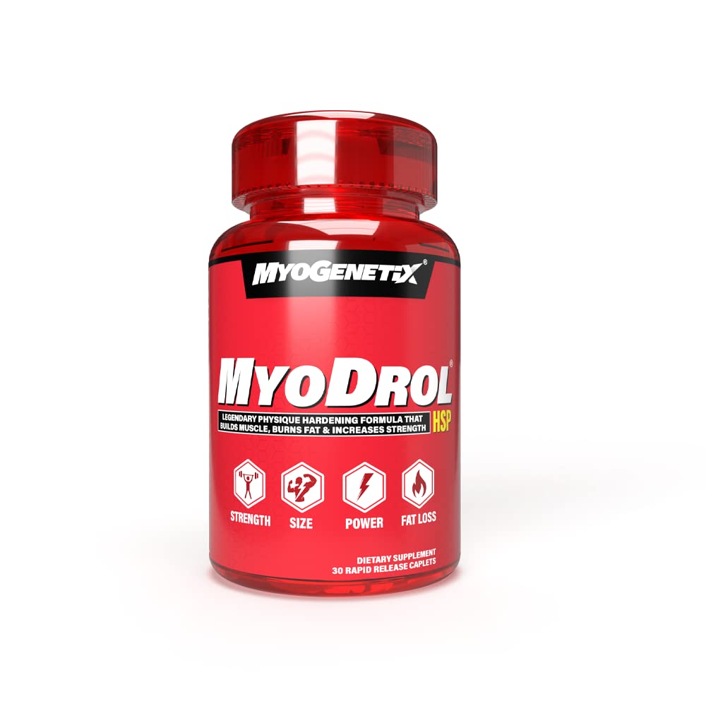 Myogenetix Myodrol-HSP -The One & Only Original Muscle Creator -30 Caplets